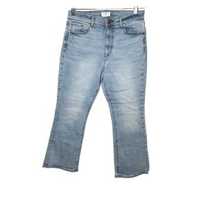 LOFT Jeans Women's 6 Light Blue High Rise Flare Crop